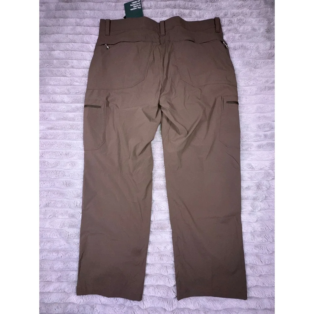 L.L.Bean Cresta Hiking Pants Mens‎ 38x29 Stretch Dark Cinder Tan Utility UPF 50+